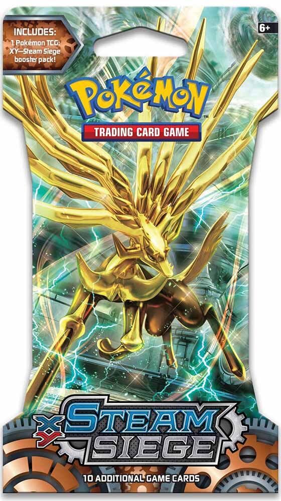 Pokemon TCG: Steam Siege, Blistered Booster Pack Containing 10